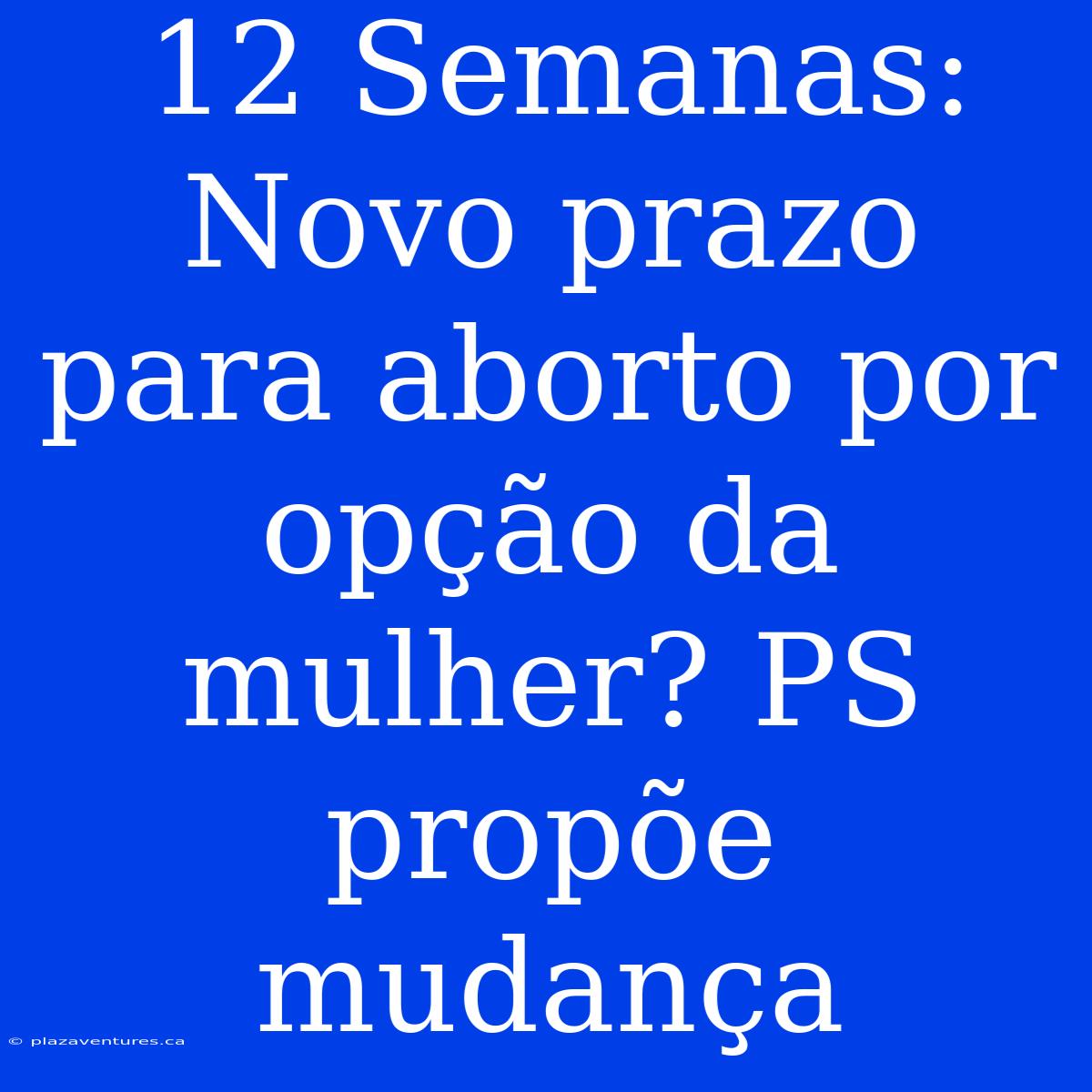 12 Semanas: Novo Prazo Para Aborto Por Opção Da Mulher? PS Propõe Mudança