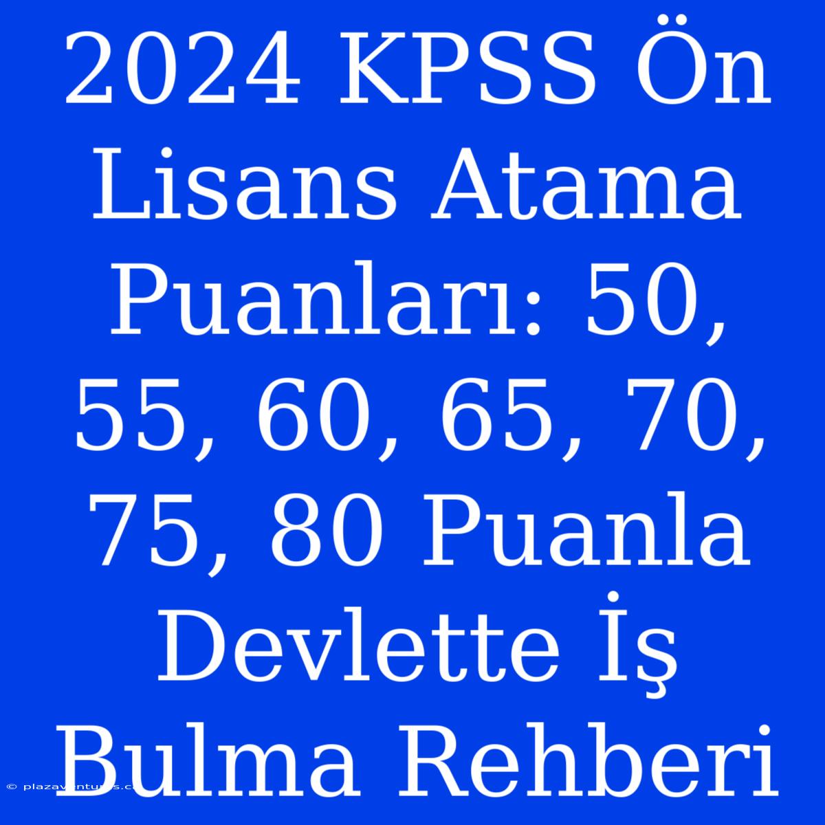 2024 KPSS Ön Lisans Atama Puanları: 50, 55, 60, 65, 70, 75, 80 Puanla Devlette İş Bulma Rehberi