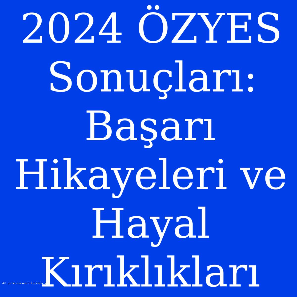 2024 ÖZYES Sonuçları: Başarı Hikayeleri Ve Hayal Kırıklıkları