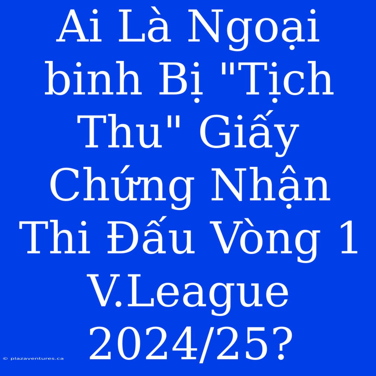 Ai Là Ngoại Binh Bị 