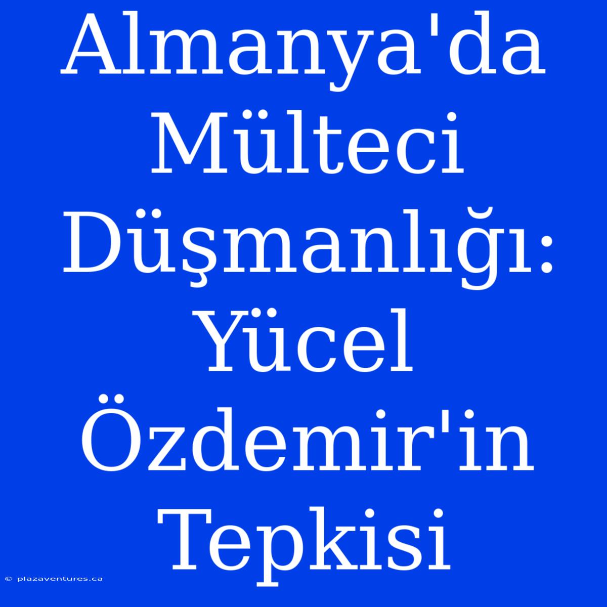 Almanya'da Mülteci Düşmanlığı: Yücel Özdemir'in Tepkisi