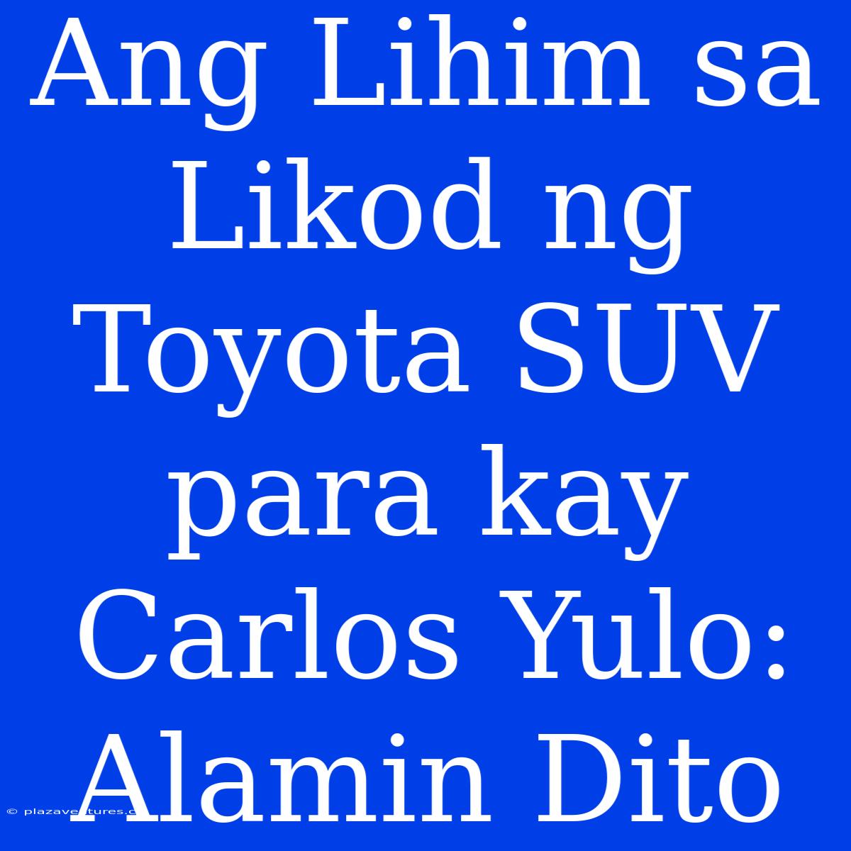 Ang Lihim Sa Likod Ng Toyota SUV Para Kay Carlos Yulo: Alamin Dito