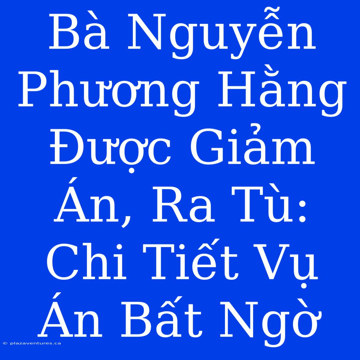 Bà Nguyễn Phương Hằng Được Giảm Án, Ra Tù: Chi Tiết Vụ Án Bất Ngờ