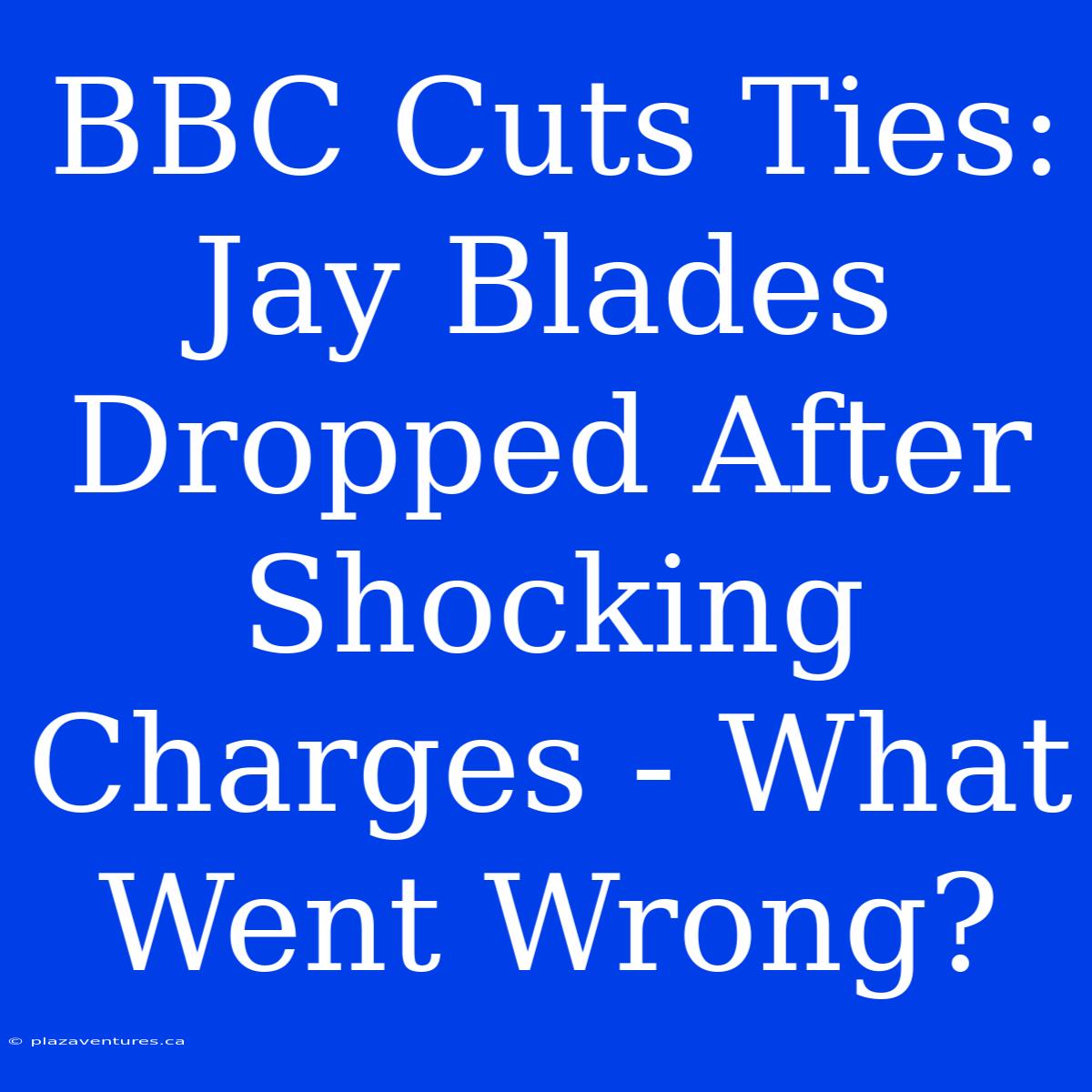 BBC Cuts Ties: Jay Blades Dropped After Shocking Charges - What Went Wrong?