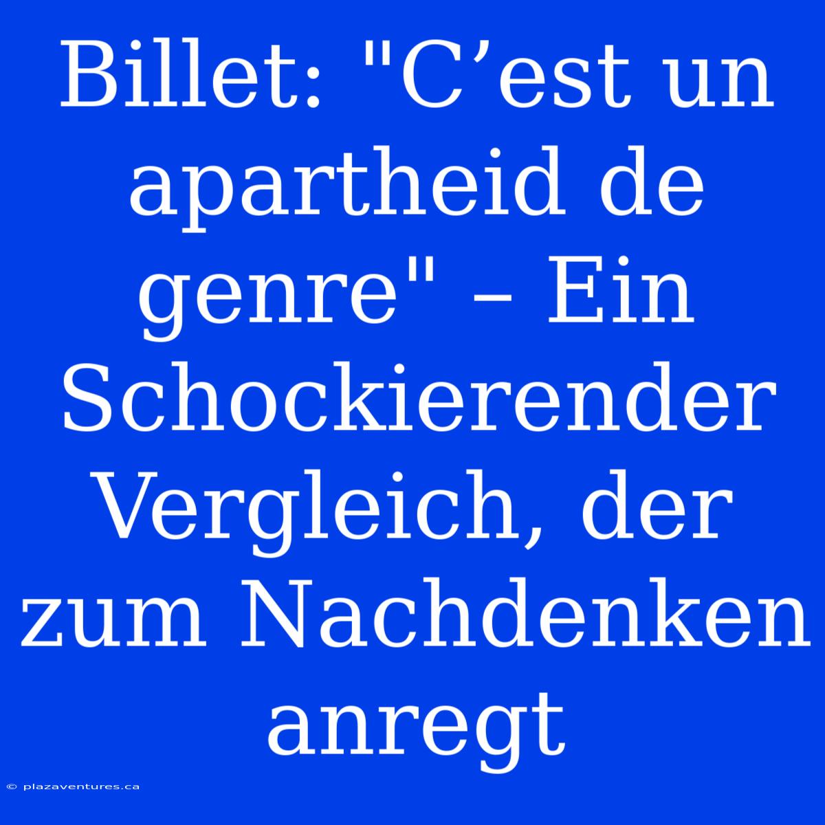 Billet: 