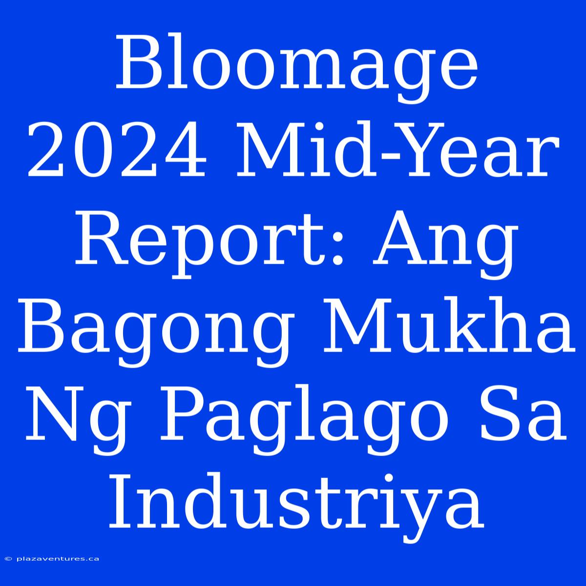 Bloomage 2024 Mid-Year Report: Ang Bagong Mukha Ng Paglago Sa Industriya