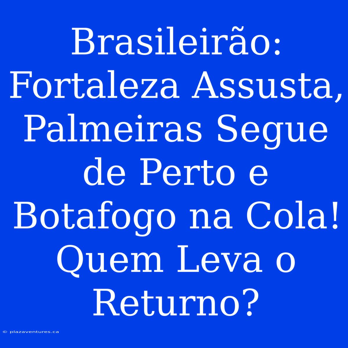 Brasileirão: Fortaleza Assusta, Palmeiras Segue De Perto E Botafogo Na Cola! Quem Leva O Returno?