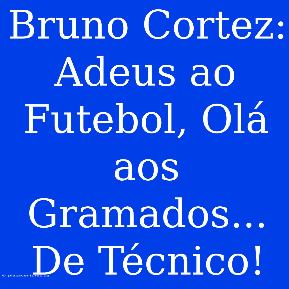 Bruno Cortez: Adeus Ao Futebol, Olá Aos Gramados... De Técnico!