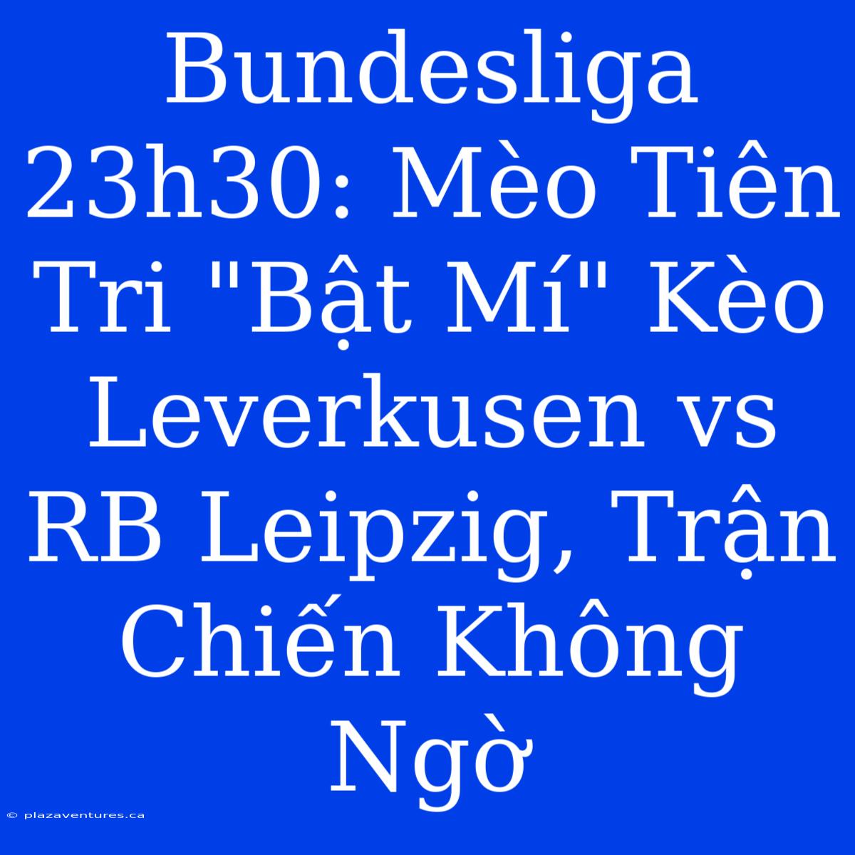 Bundesliga 23h30: Mèo Tiên Tri 