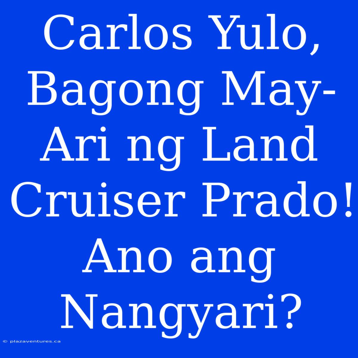 Carlos Yulo, Bagong May-Ari Ng Land Cruiser Prado! Ano Ang Nangyari?