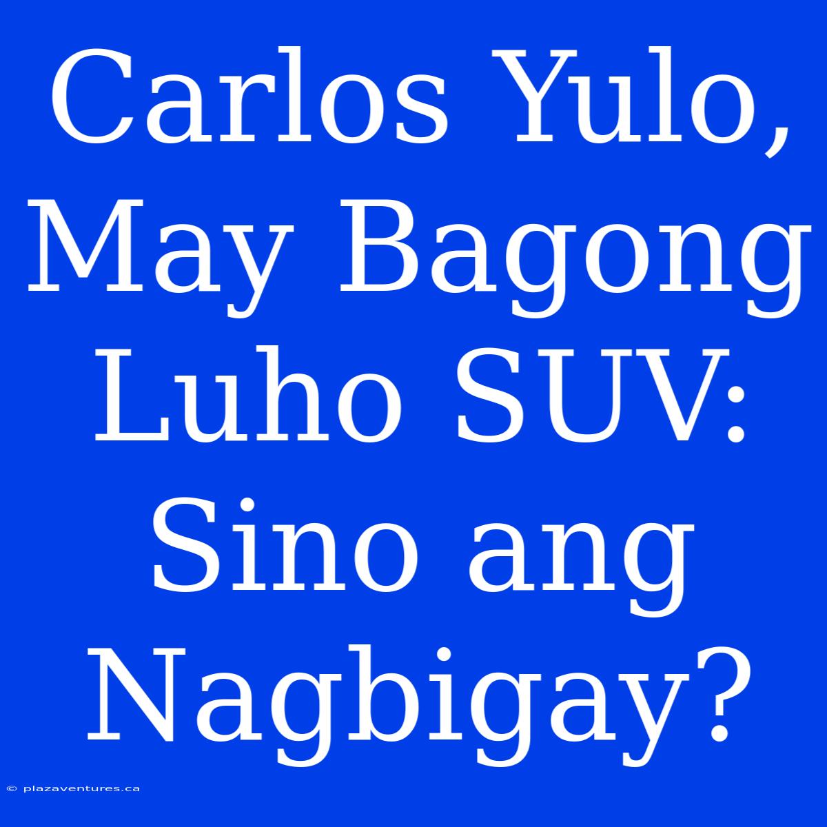 Carlos Yulo, May Bagong Luho SUV: Sino Ang Nagbigay?