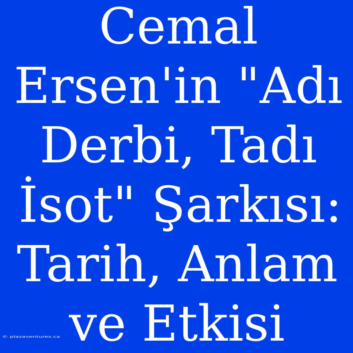 Cemal Ersen'in 