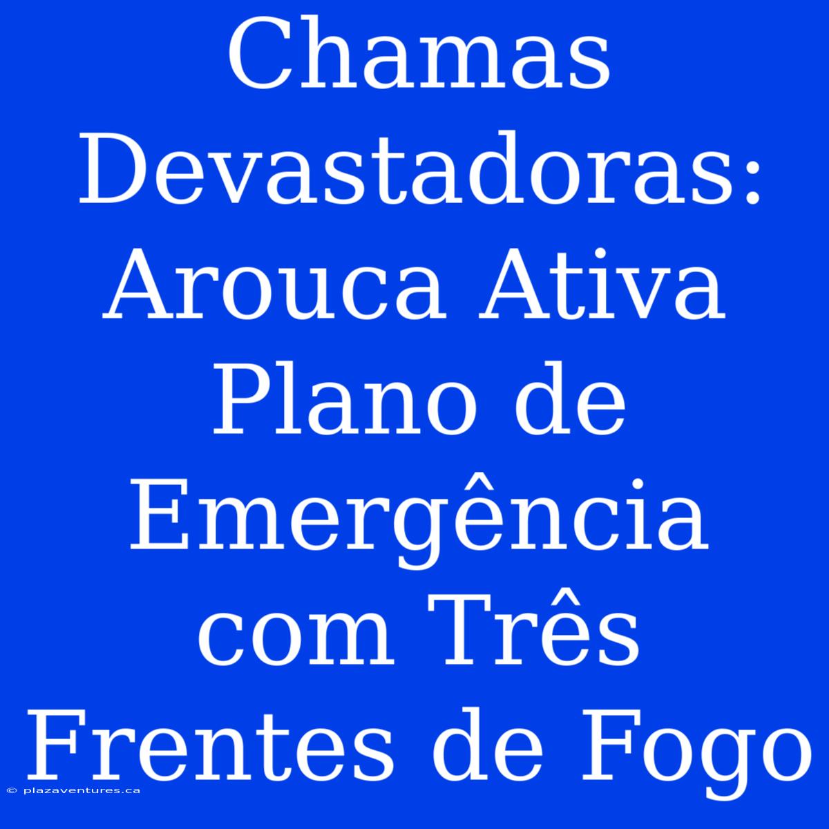 Chamas Devastadoras: Arouca Ativa Plano De Emergência Com Três Frentes De Fogo