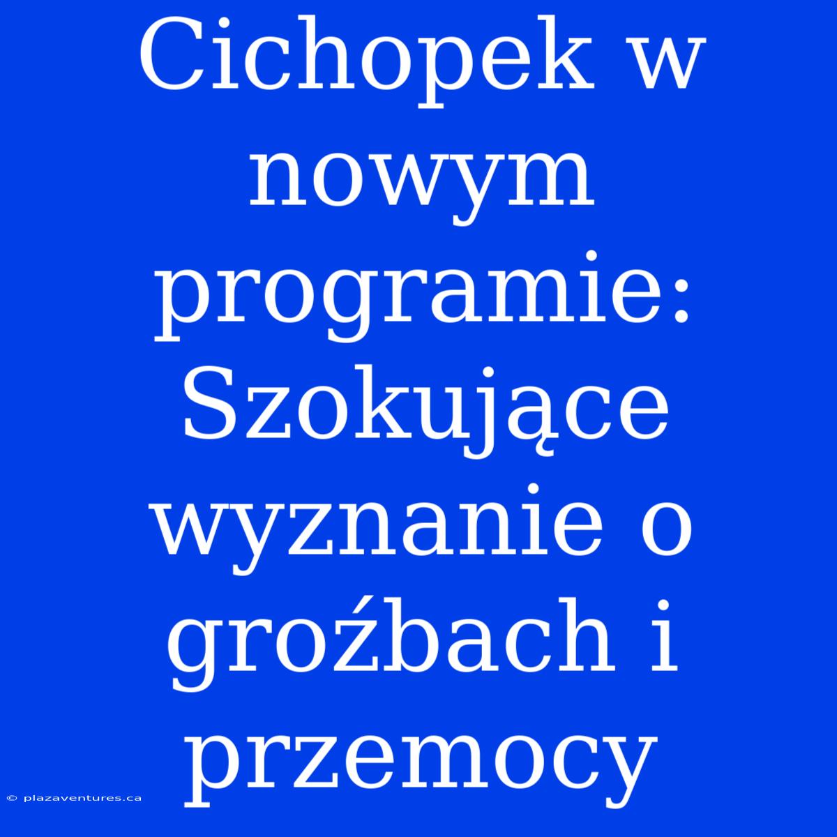 Cichopek W Nowym Programie: Szokujące Wyznanie O Groźbach I Przemocy