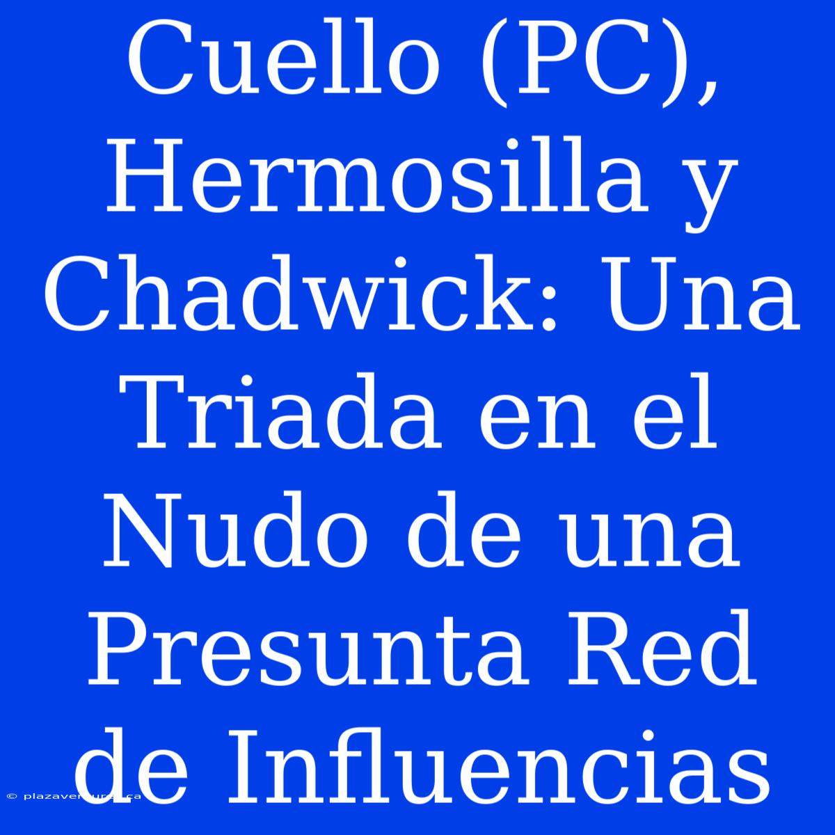 Cuello (PC), Hermosilla Y Chadwick: Una Triada En El Nudo De Una Presunta Red De Influencias