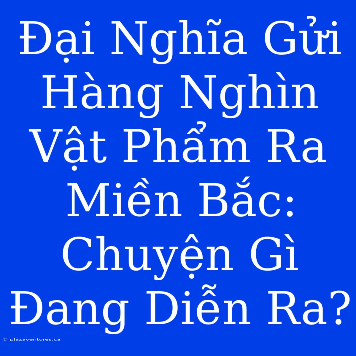 Đại Nghĩa Gửi Hàng Nghìn Vật Phẩm Ra Miền Bắc: Chuyện Gì Đang Diễn Ra?