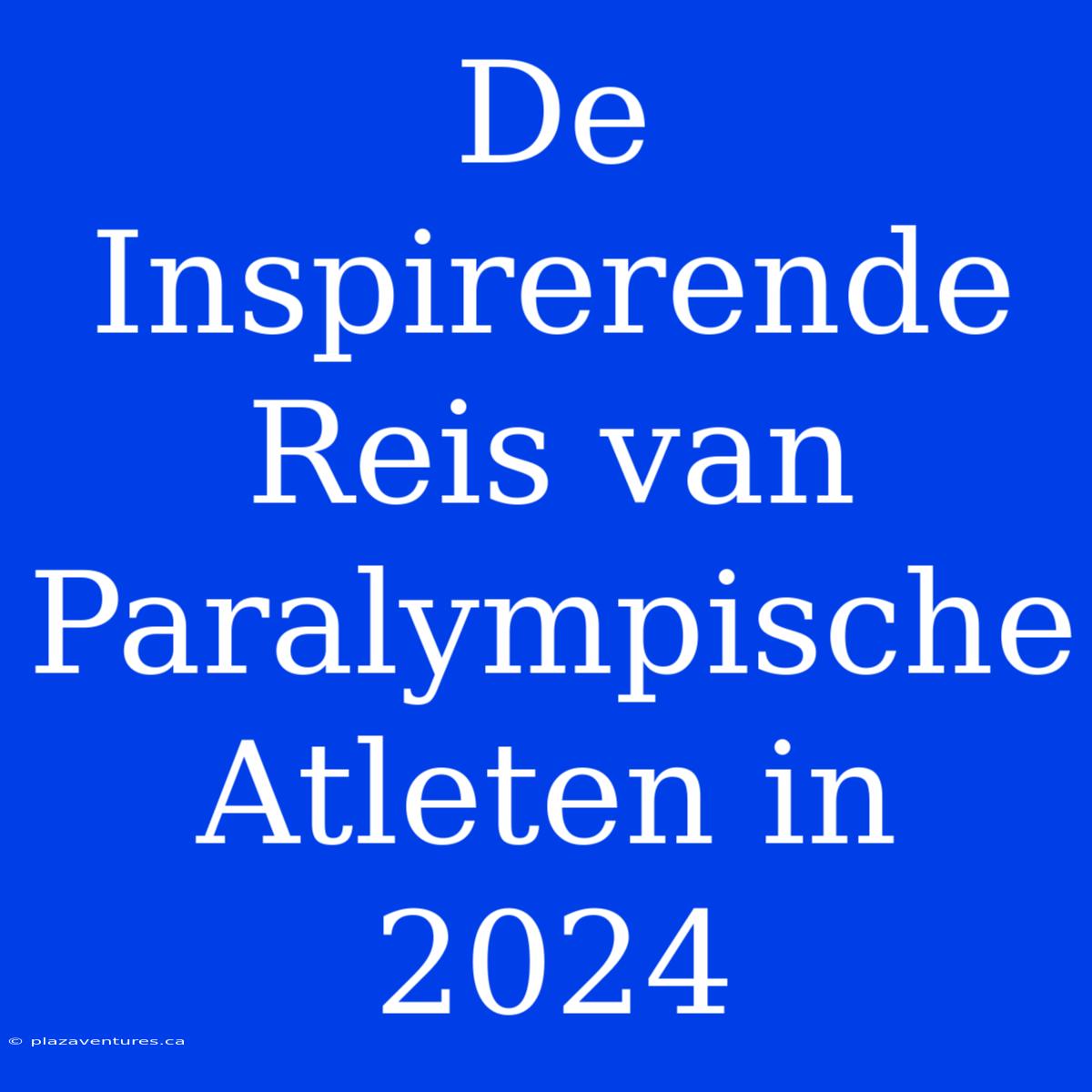 De Inspirerende Reis Van Paralympische Atleten In 2024