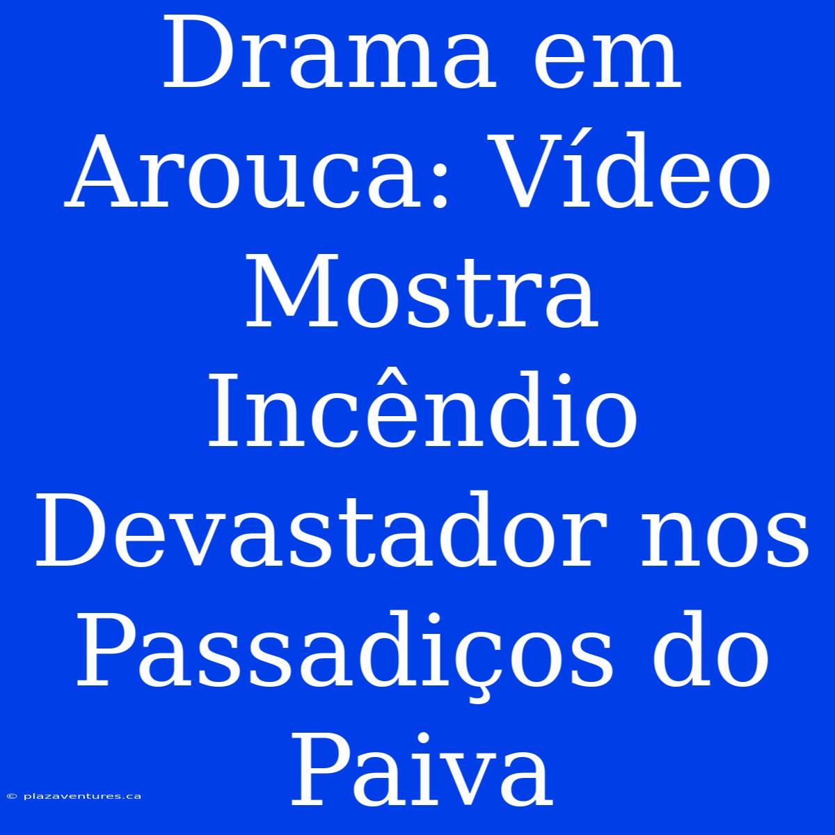 Drama Em Arouca: Vídeo Mostra Incêndio Devastador Nos Passadiços Do Paiva