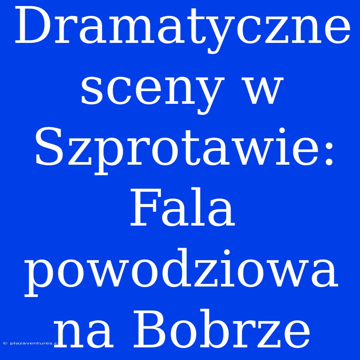 Dramatyczne Sceny W Szprotawie: Fala Powodziowa Na Bobrze