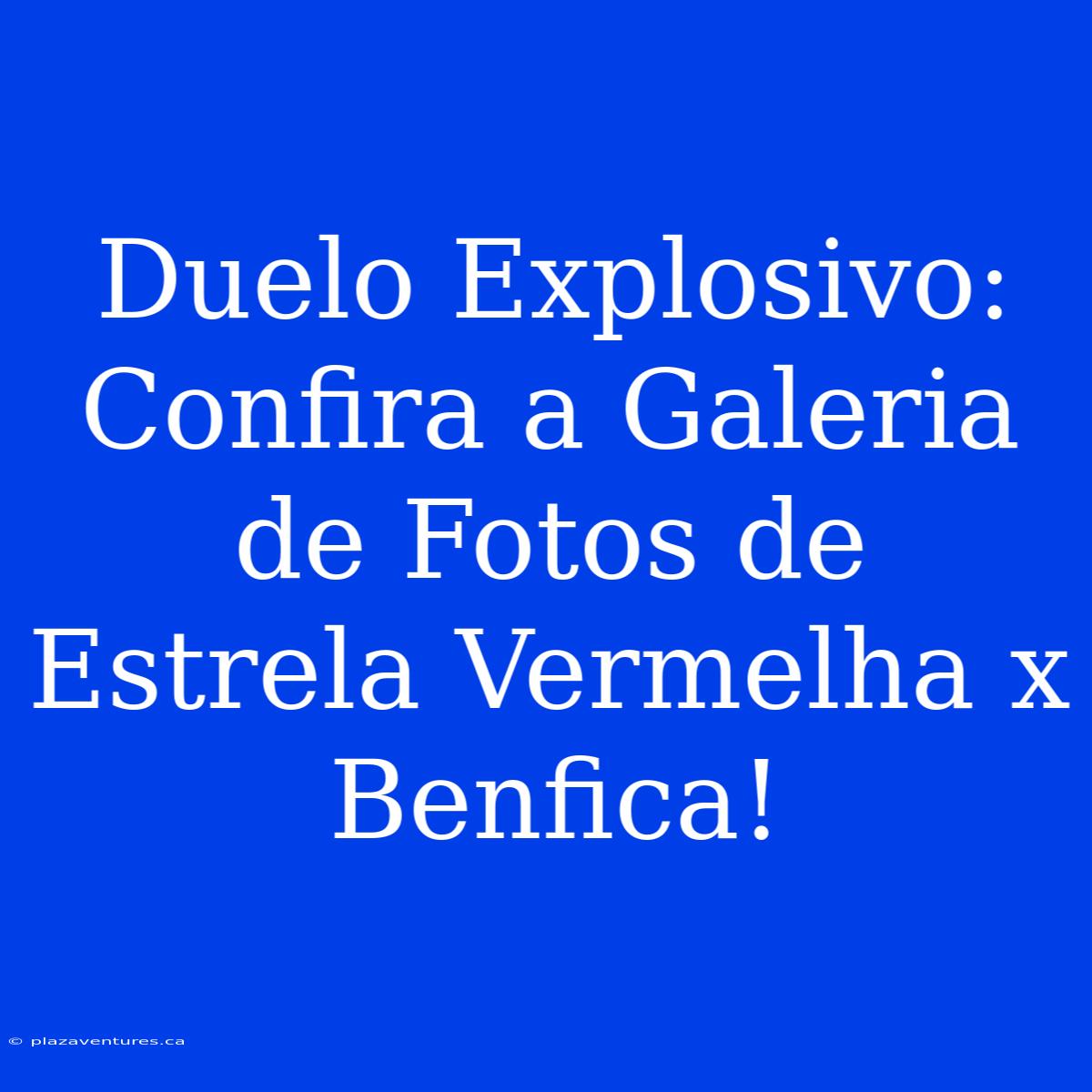 Duelo Explosivo: Confira A Galeria De Fotos De Estrela Vermelha X Benfica!