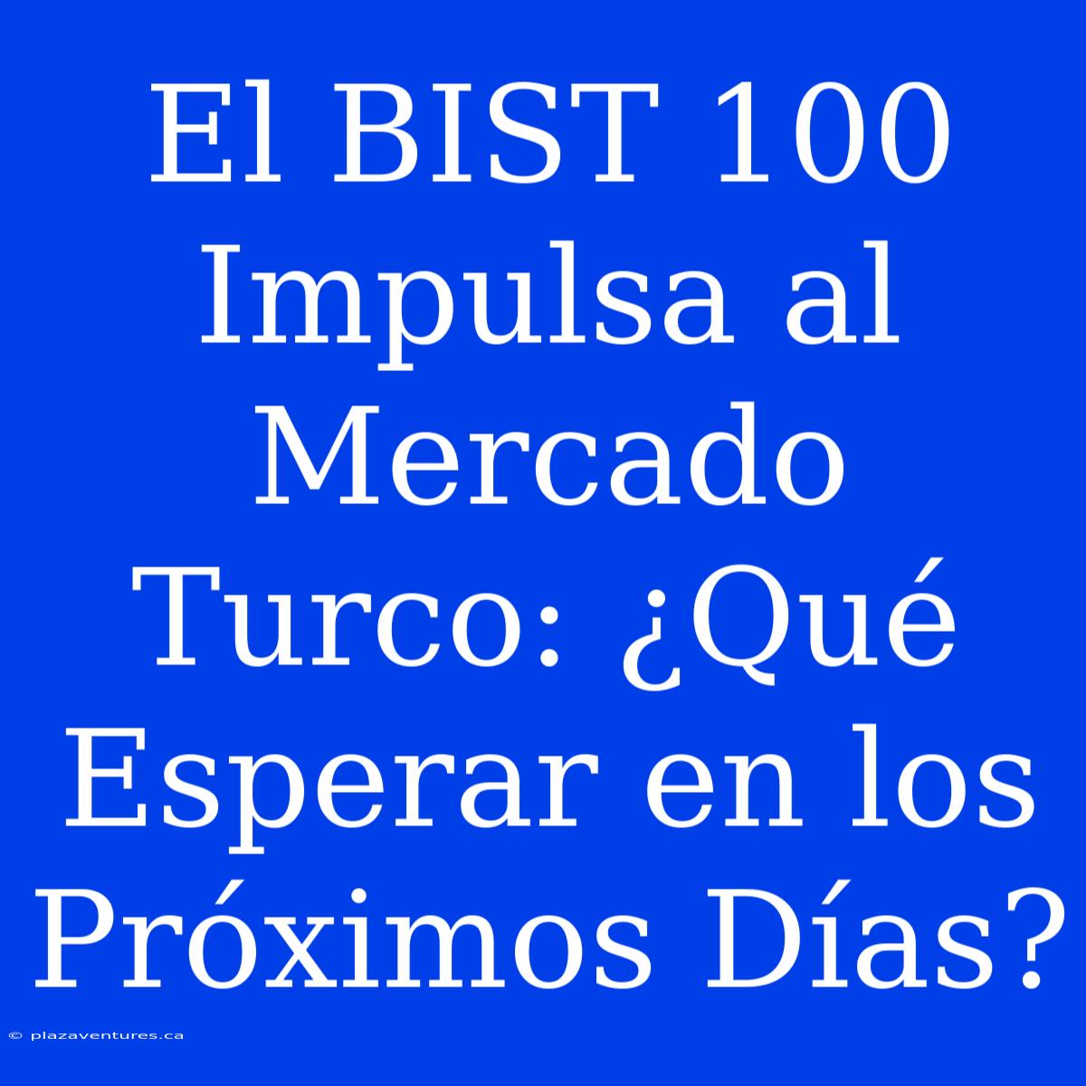 El BIST 100 Impulsa Al Mercado Turco: ¿Qué Esperar En Los Próximos Días?