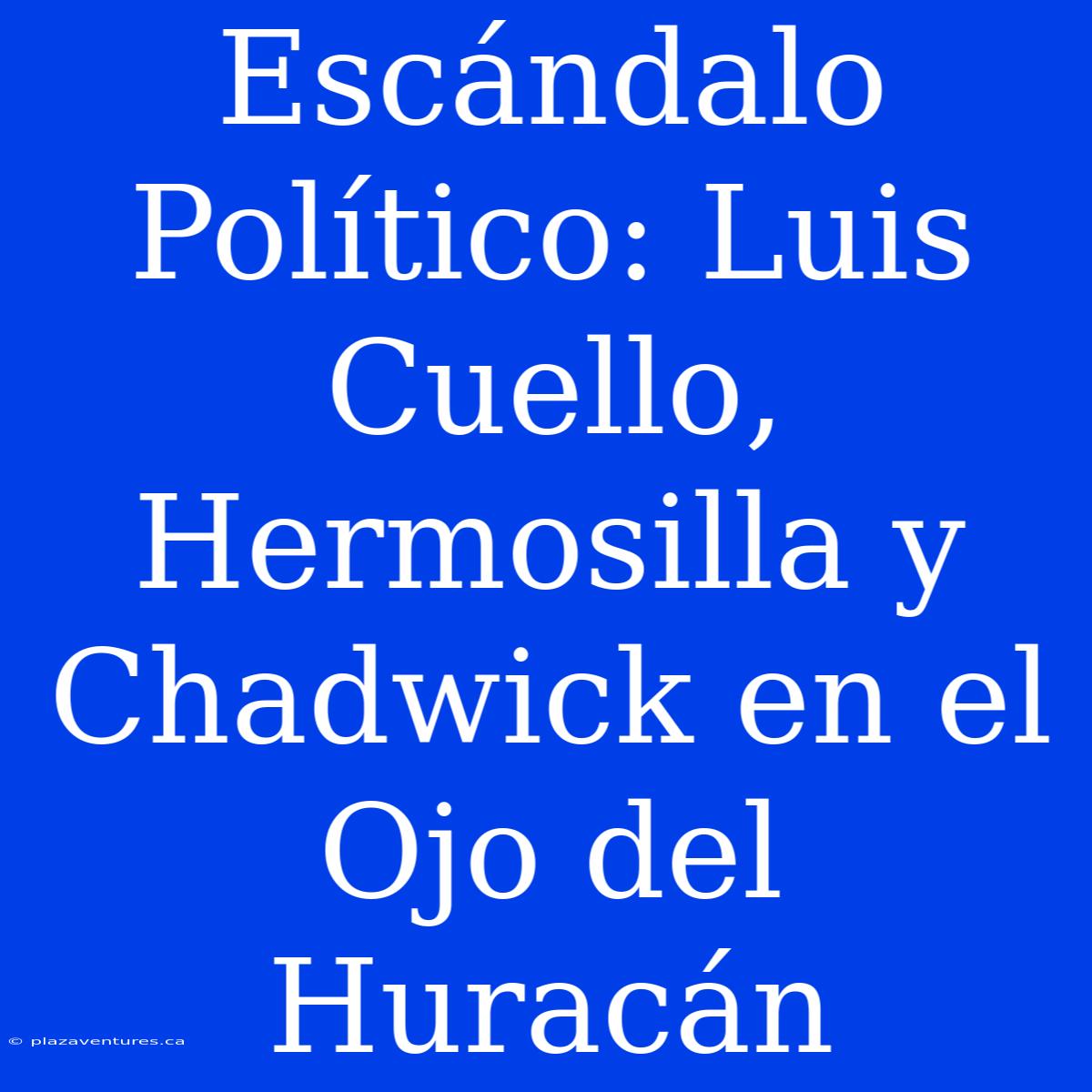 Escándalo Político: Luis Cuello, Hermosilla Y Chadwick En El Ojo Del Huracán