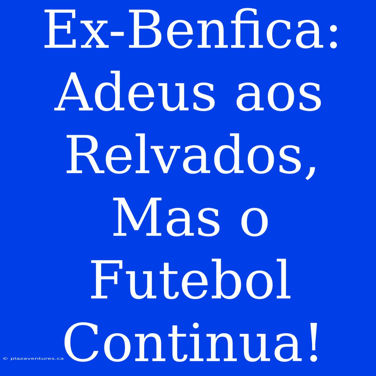 Ex-Benfica: Adeus Aos Relvados, Mas O Futebol Continua!