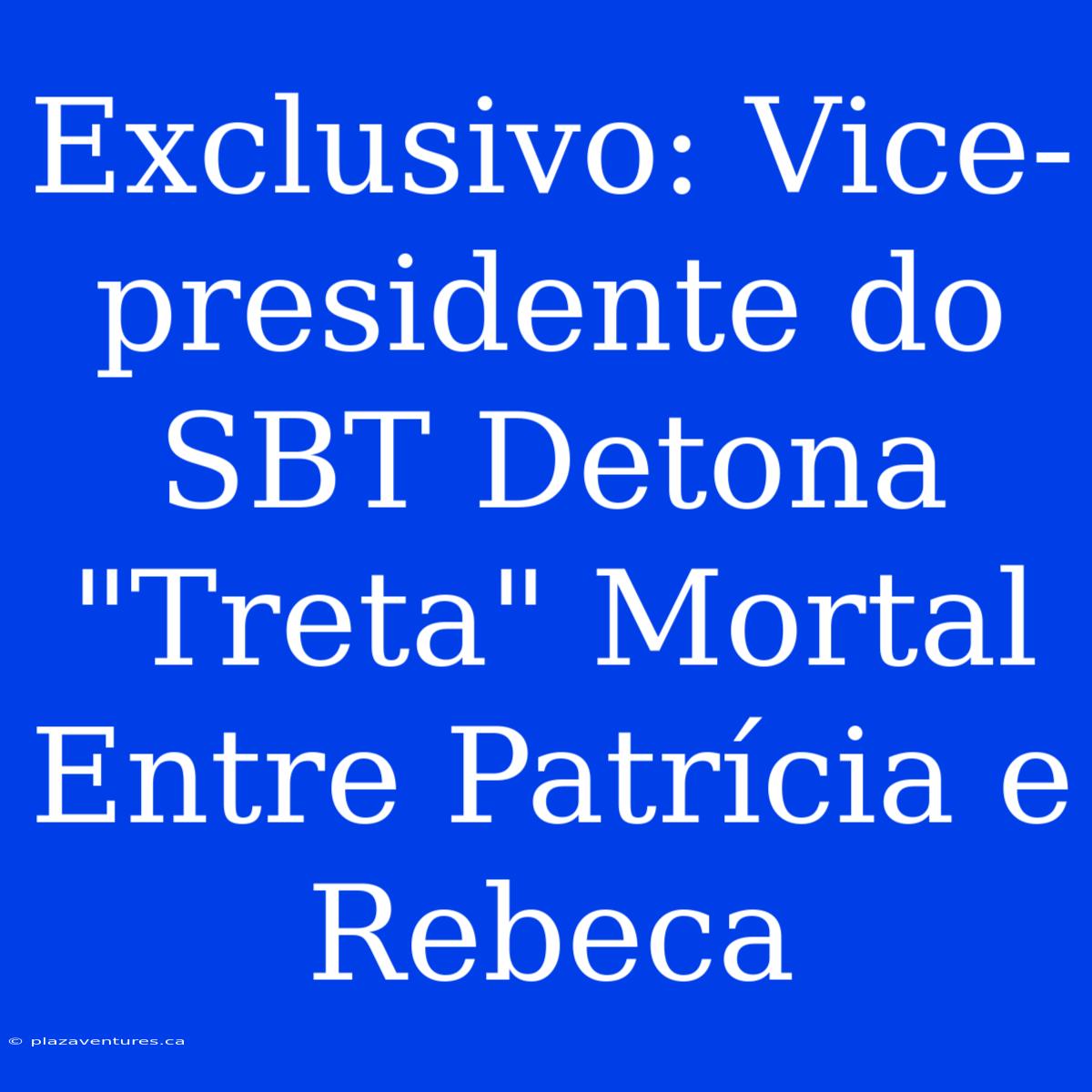 Exclusivo: Vice-presidente Do SBT Detona 