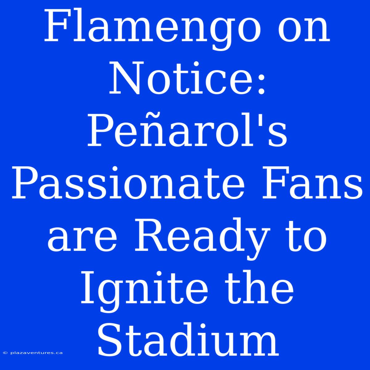 Flamengo On Notice: Peñarol's Passionate Fans Are Ready To Ignite The Stadium