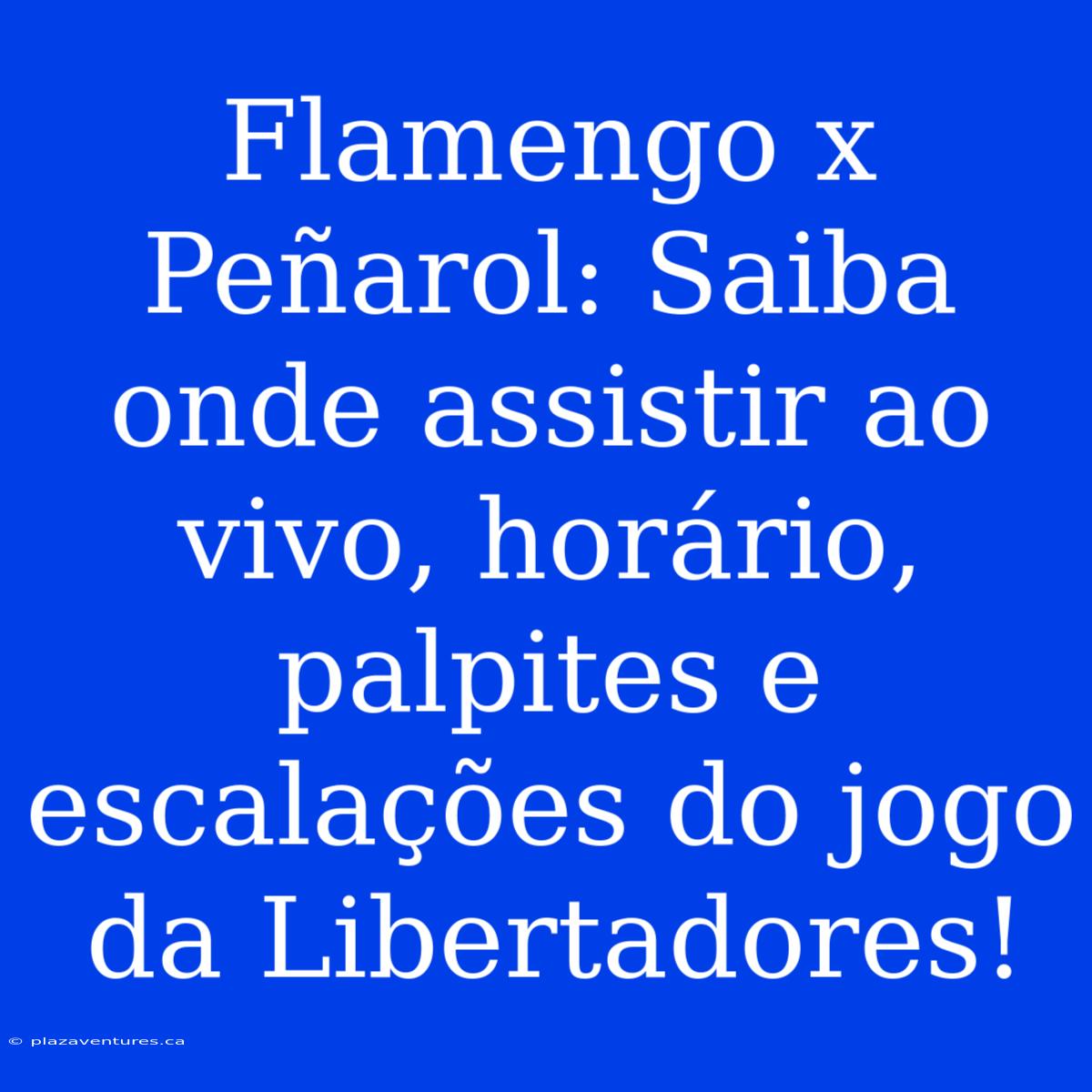 Flamengo X Peñarol: Saiba Onde Assistir Ao Vivo, Horário, Palpites E Escalações Do Jogo Da Libertadores!