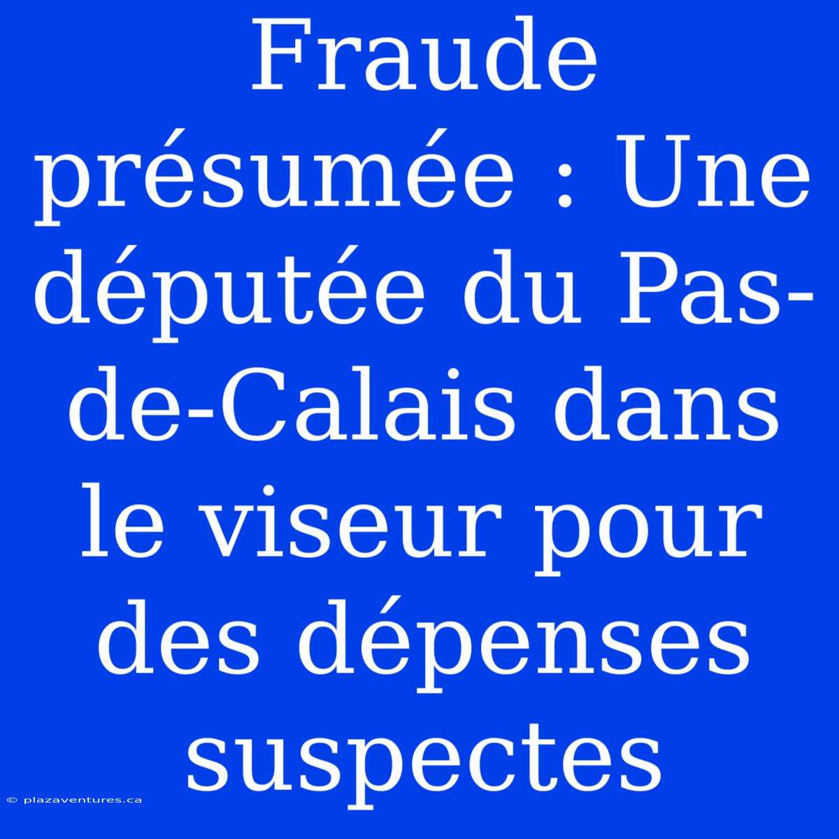 Fraude Présumée : Une Députée Du Pas-de-Calais Dans Le Viseur Pour Des Dépenses Suspectes