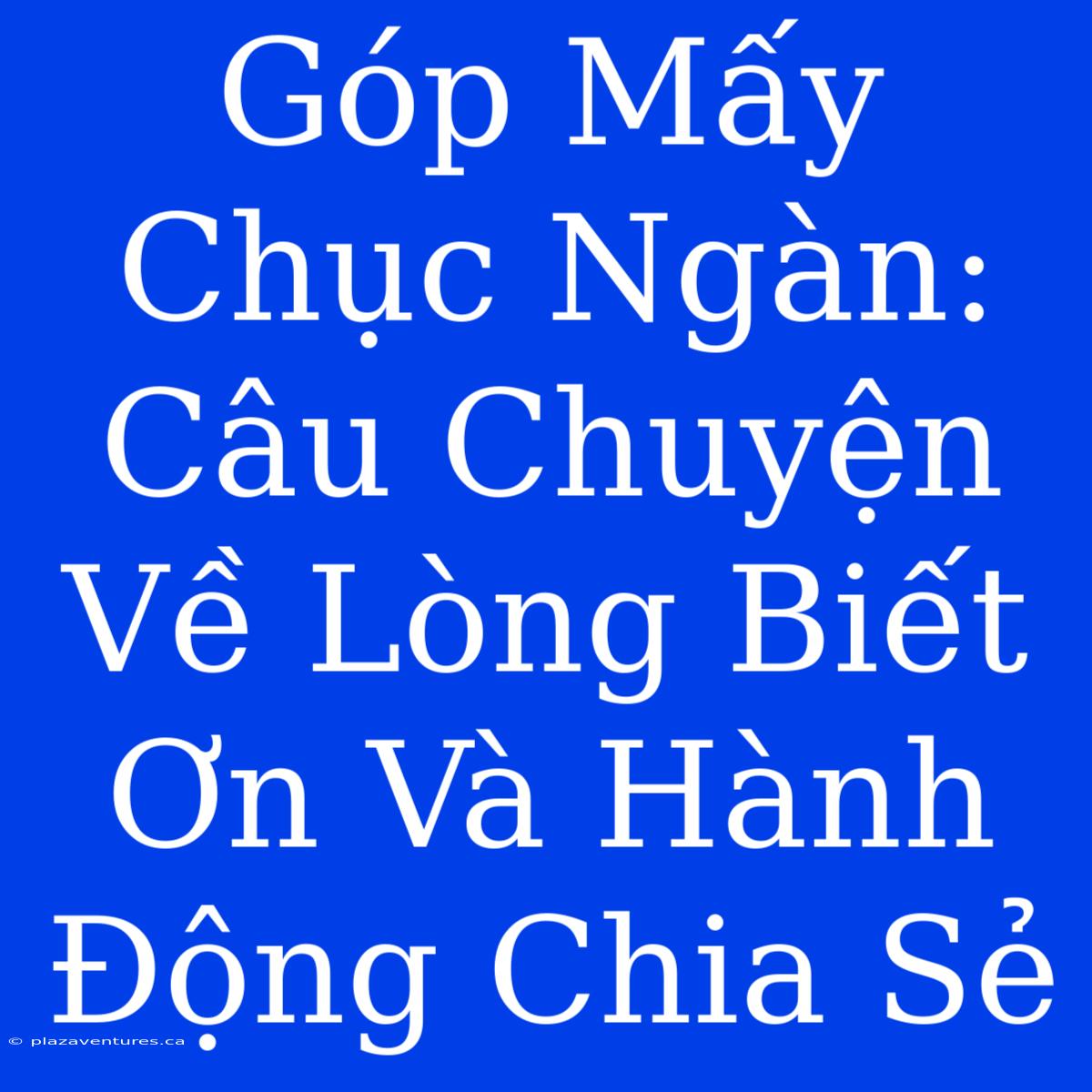 Góp Mấy Chục Ngàn: Câu Chuyện Về Lòng Biết Ơn Và Hành Động Chia Sẻ