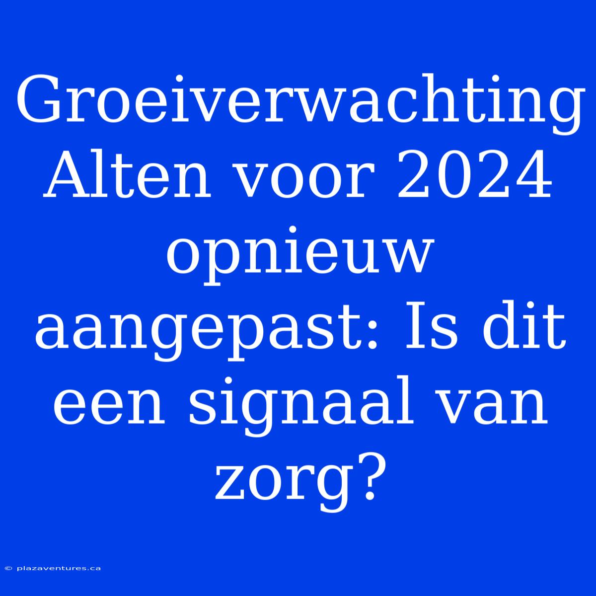 Groeiverwachting Alten Voor 2024 Opnieuw Aangepast: Is Dit Een Signaal Van Zorg?