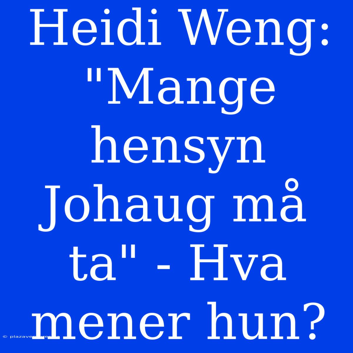 Heidi Weng: 