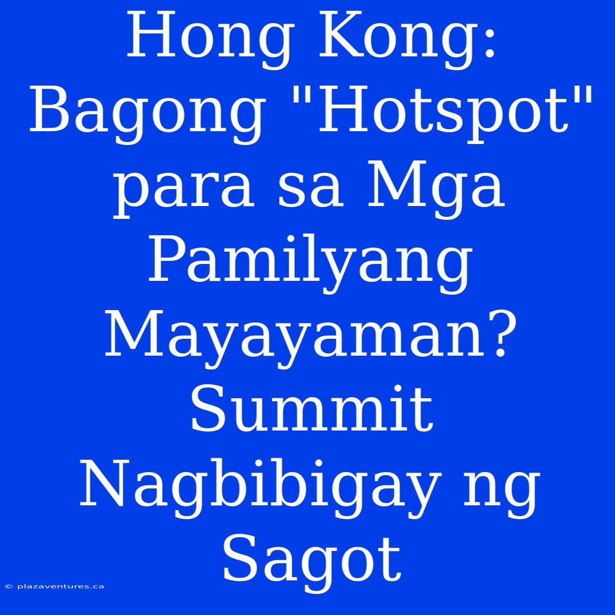 Hong Kong: Bagong 