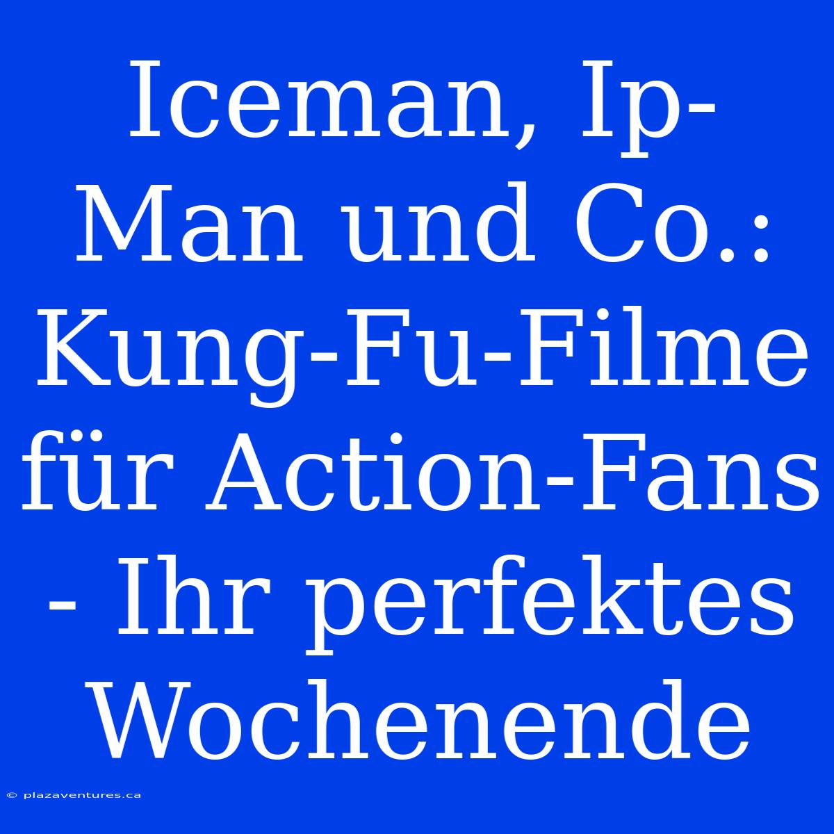 Iceman, Ip-Man Und Co.: Kung-Fu-Filme Für Action-Fans - Ihr Perfektes Wochenende