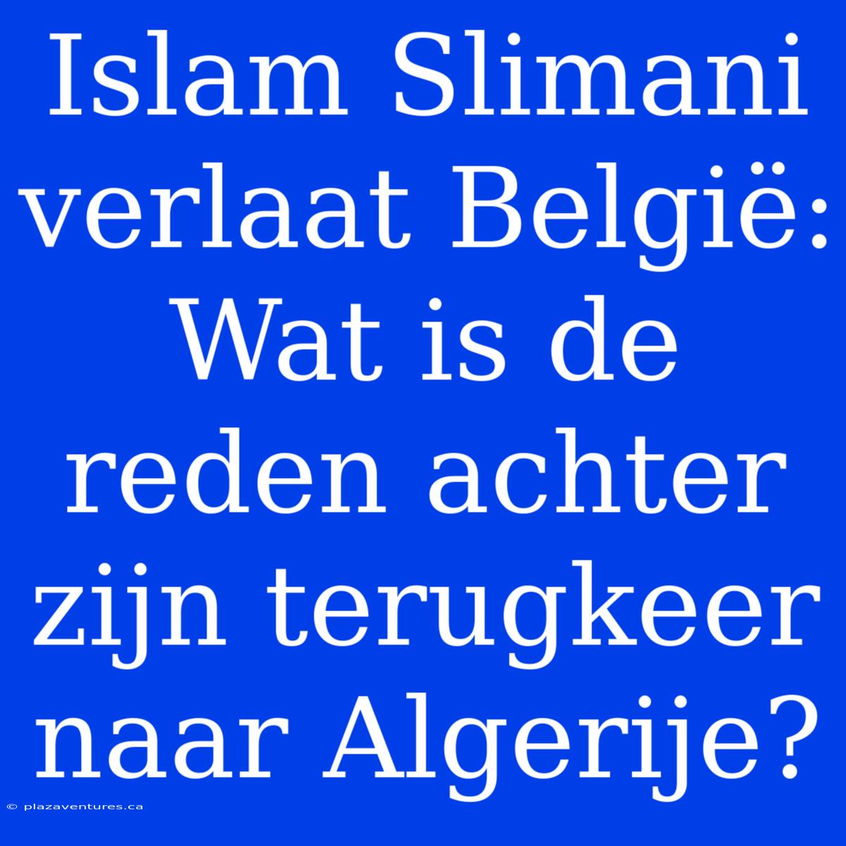 Islam Slimani Verlaat België: Wat Is De Reden Achter Zijn Terugkeer Naar Algerije?