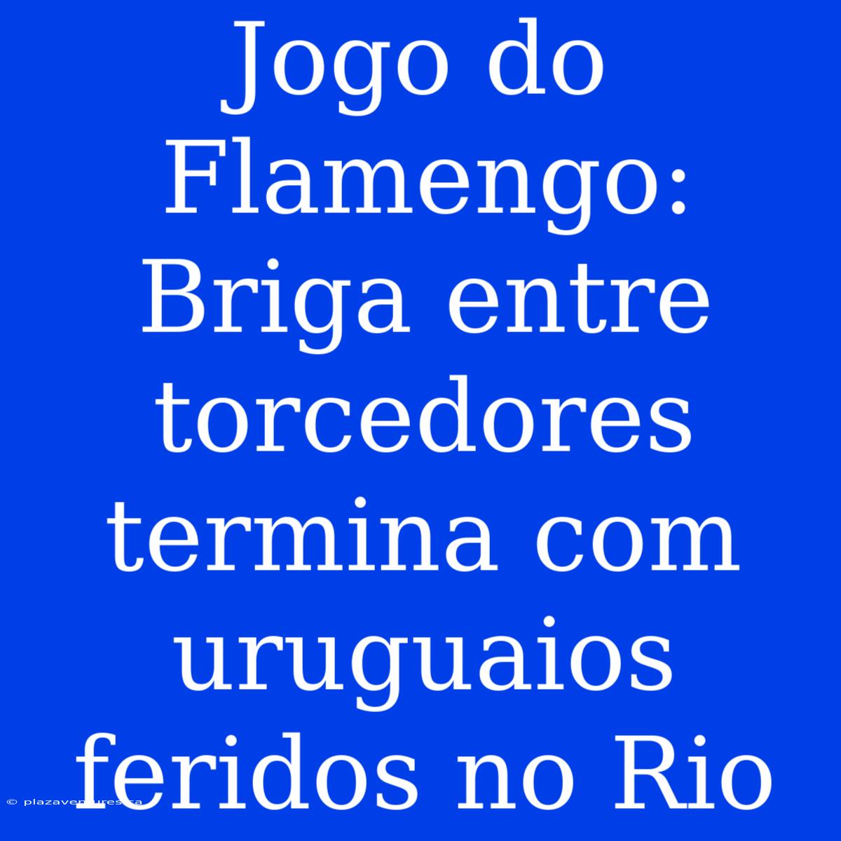 Jogo Do Flamengo: Briga Entre Torcedores Termina Com Uruguaios Feridos No Rio