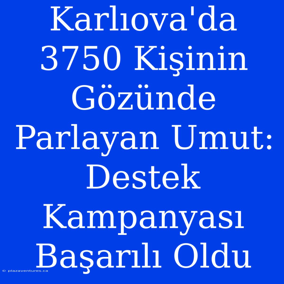 Karlıova'da 3750 Kişinin Gözünde Parlayan Umut: Destek Kampanyası Başarılı Oldu