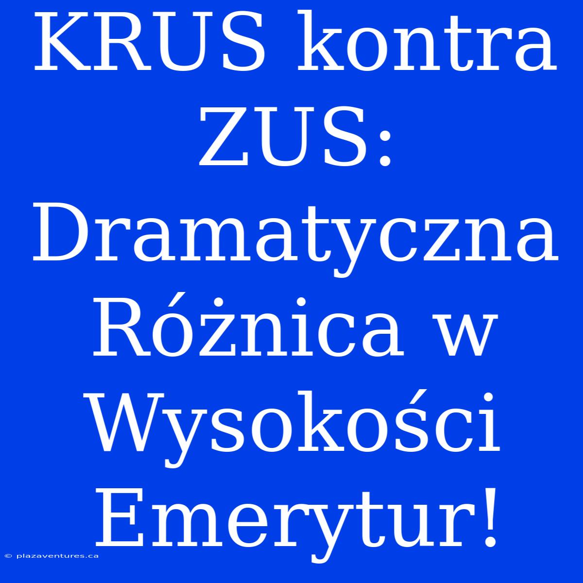 KRUS Kontra ZUS: Dramatyczna Różnica W Wysokości Emerytur!