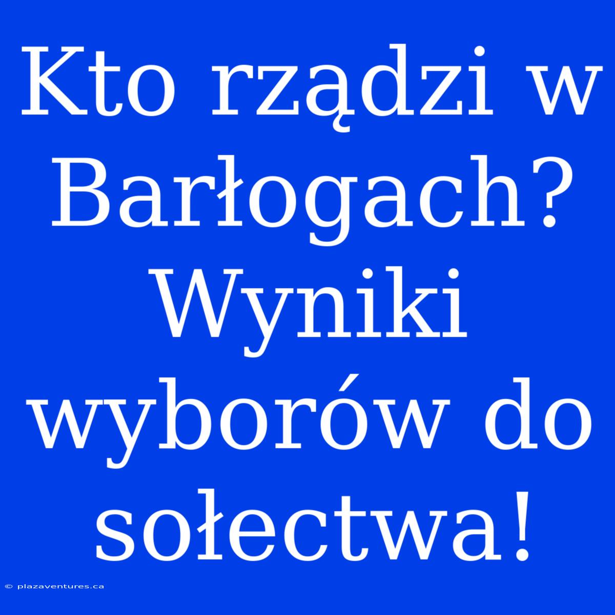 Kto Rządzi W Barłogach? Wyniki Wyborów Do Sołectwa!