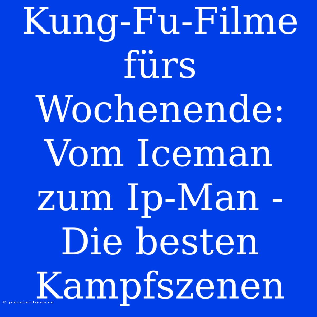 Kung-Fu-Filme Fürs Wochenende: Vom Iceman Zum Ip-Man - Die Besten Kampfszenen