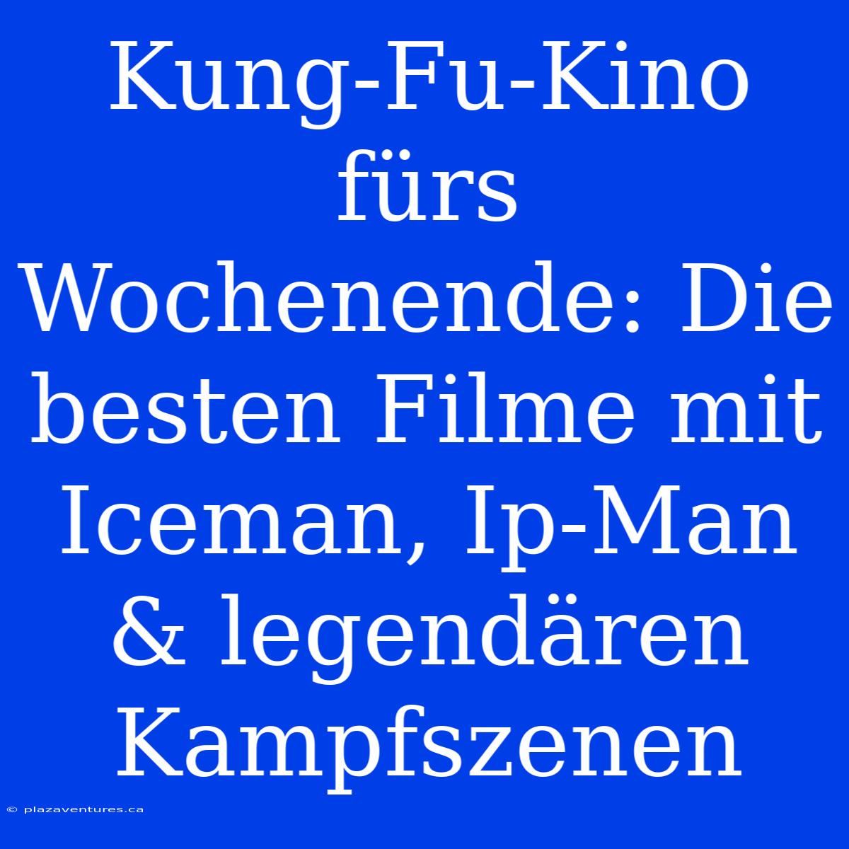 Kung-Fu-Kino Fürs Wochenende: Die Besten Filme Mit Iceman, Ip-Man & Legendären Kampfszenen