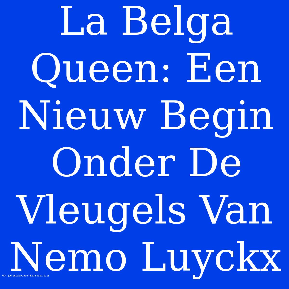 La Belga Queen: Een Nieuw Begin Onder De Vleugels Van Nemo Luyckx