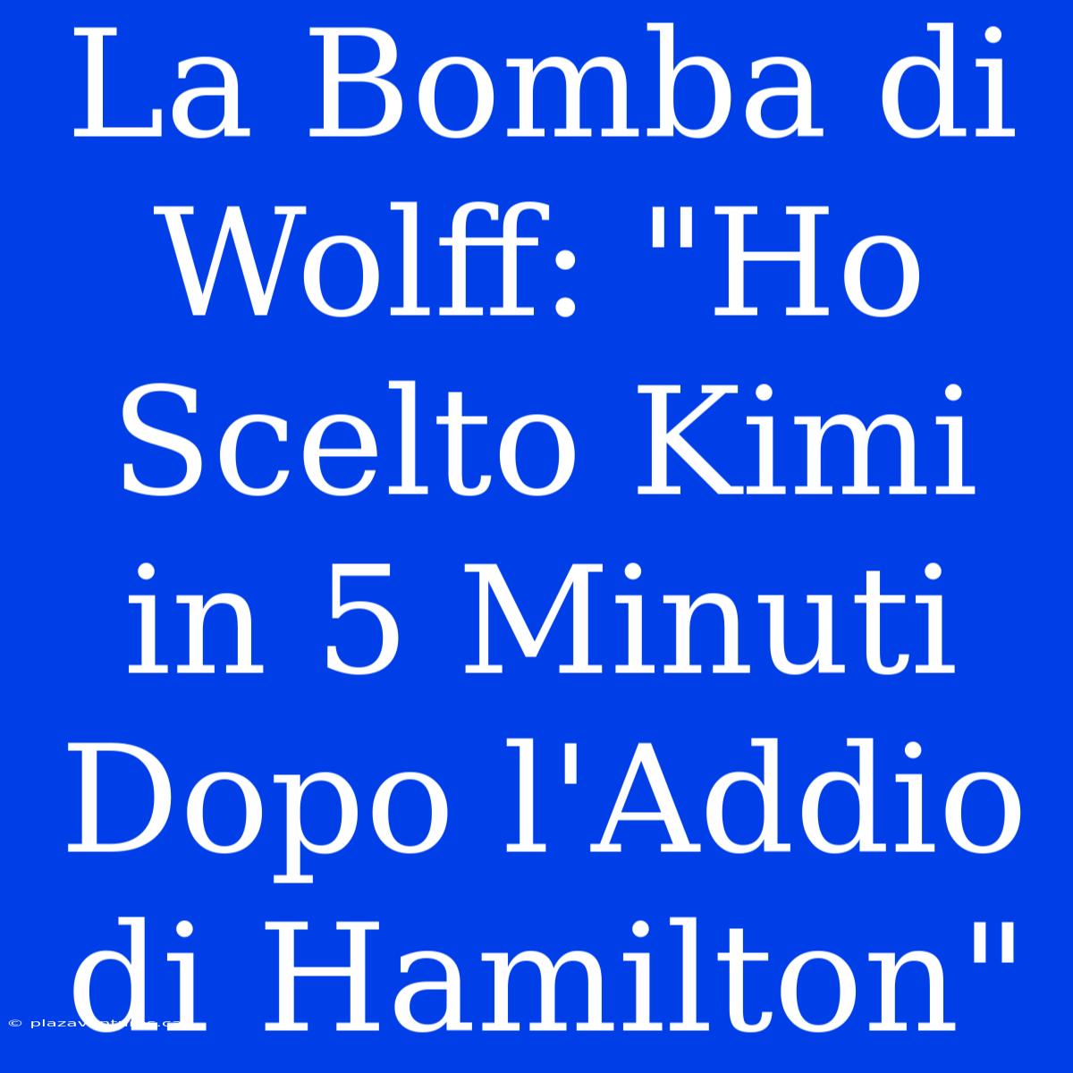 La Bomba Di Wolff: 