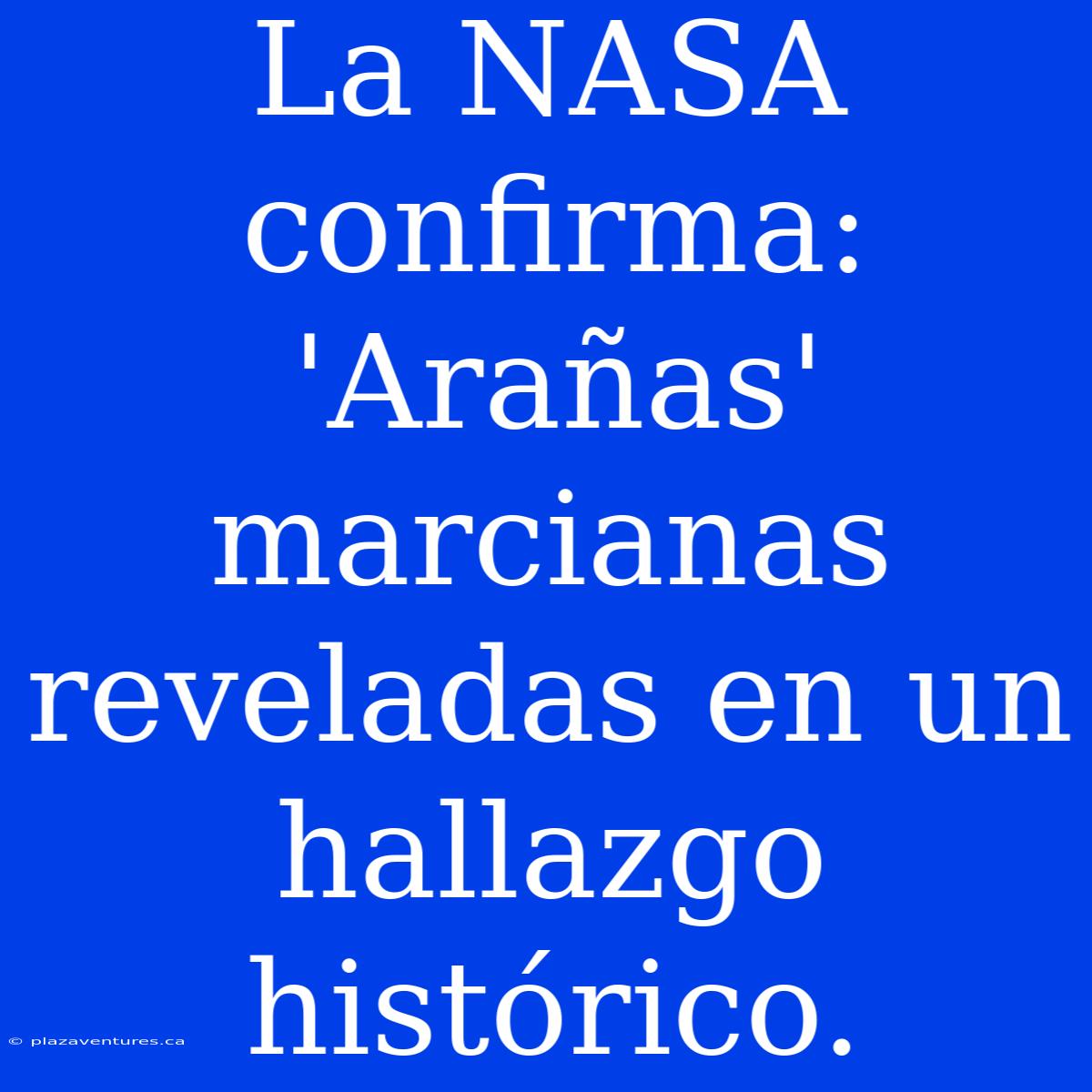 La NASA Confirma: 'Arañas' Marcianas Reveladas En Un Hallazgo Histórico.