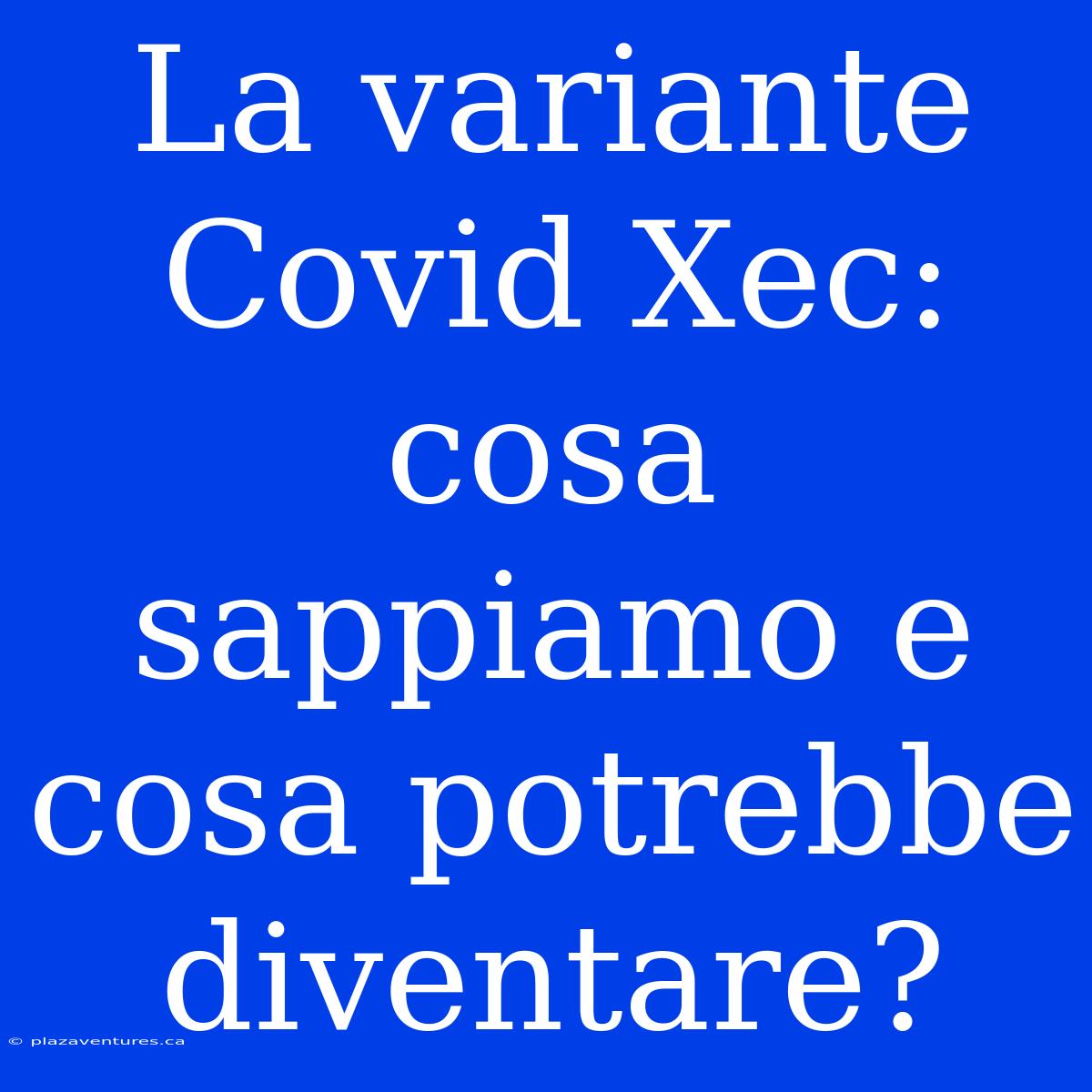 La Variante Covid Xec: Cosa Sappiamo E Cosa Potrebbe Diventare?