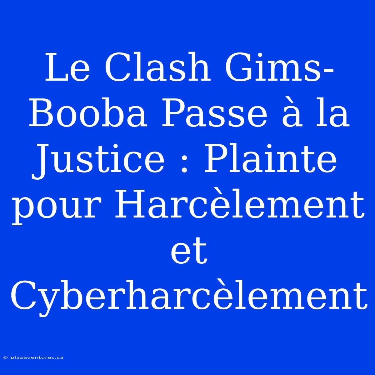 Le Clash Gims-Booba Passe À La Justice : Plainte Pour Harcèlement Et Cyberharcèlement