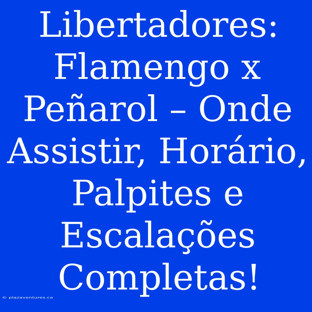 Libertadores: Flamengo X Peñarol – Onde Assistir, Horário, Palpites E Escalações Completas!