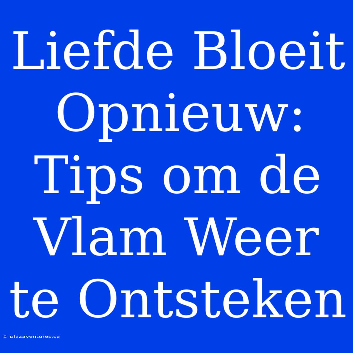 Liefde Bloeit Opnieuw: Tips Om De Vlam Weer Te Ontsteken